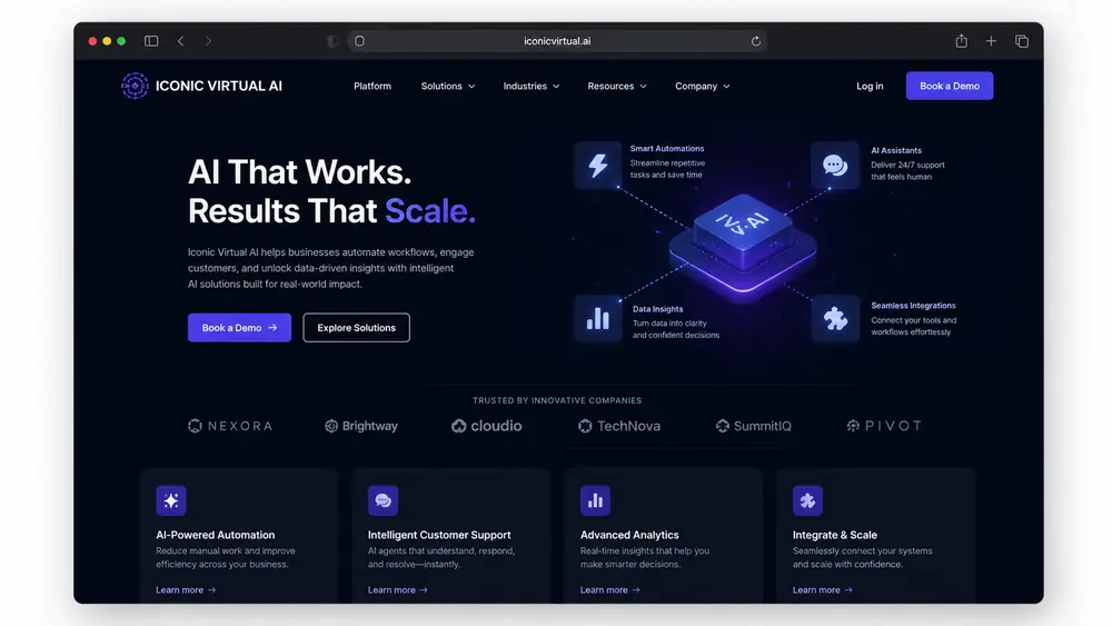 Hello Wilma custom React website project by OzoPro