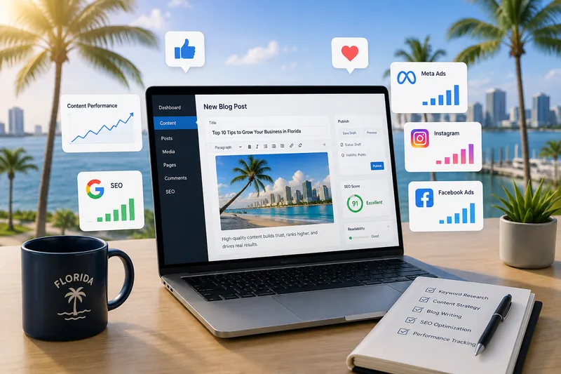 Content writing and SEO content strategy for Florida businesses
