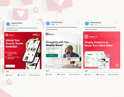 Morosoft Technologies Social Media Work Technology company social media carousel work created by OzoPro
