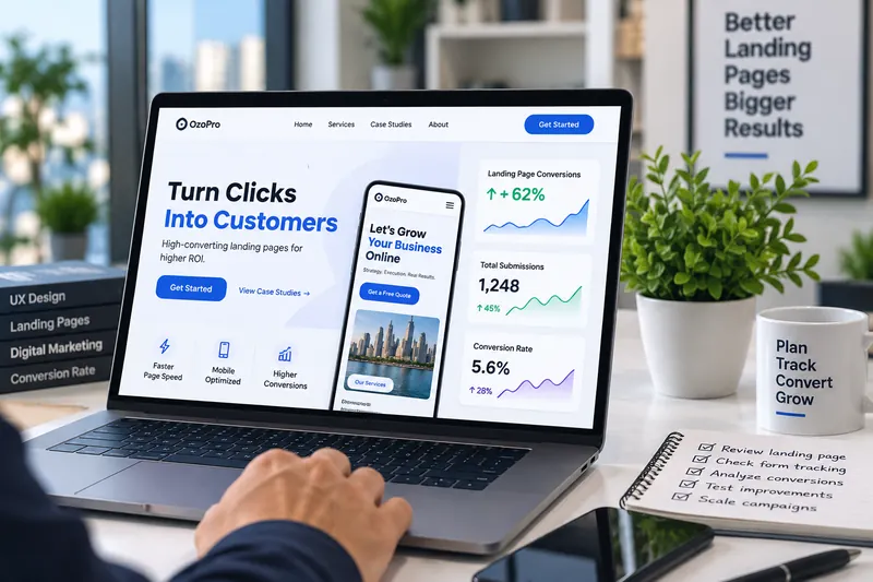 PPC landing page and conversion tracking review
