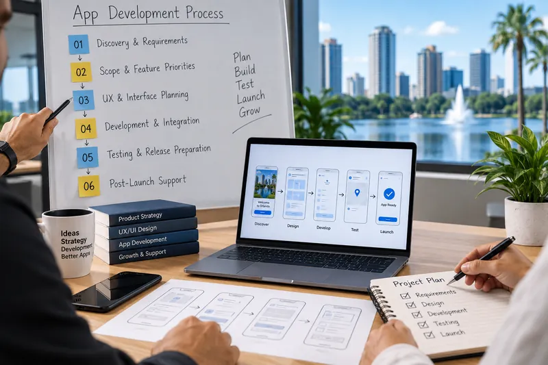 Orlando App Development Workflow Orlando app development workflow from UX through testing and release