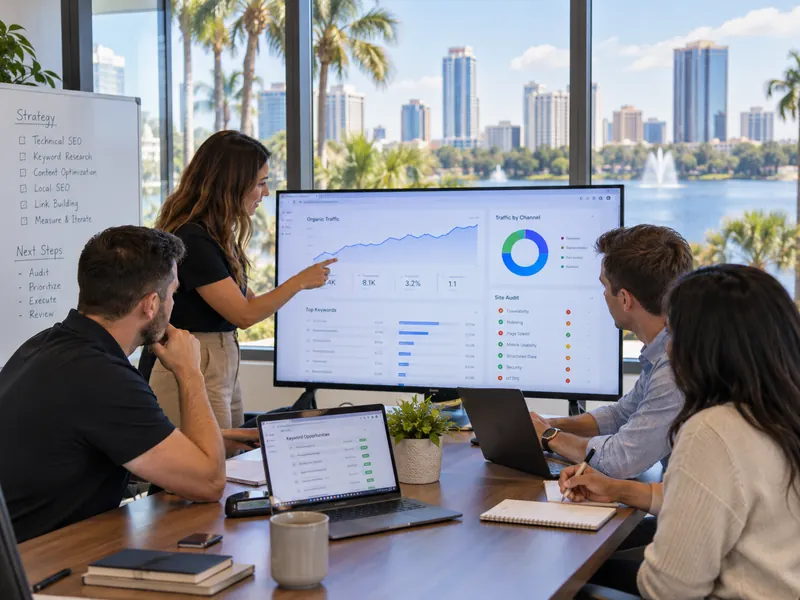 Orlando SEO engagement workflow and search performance review