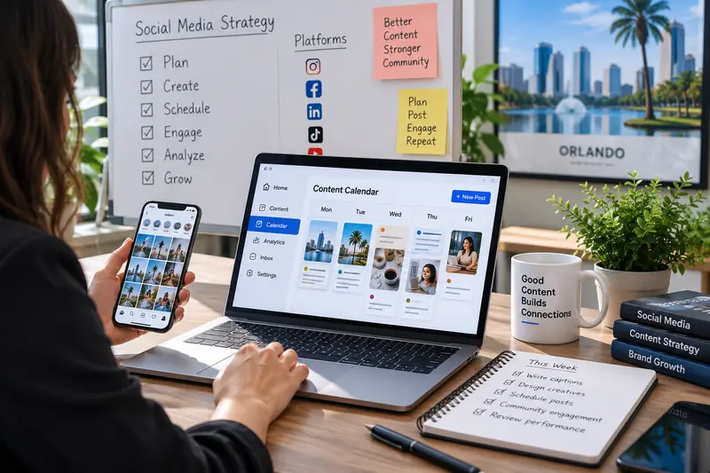 Orlando Social Media Management Workflow Orlando social media management workflow and content planning