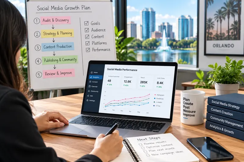 Orlando Social Media Marketing Process Orlando social media marketing process from audit to reporting